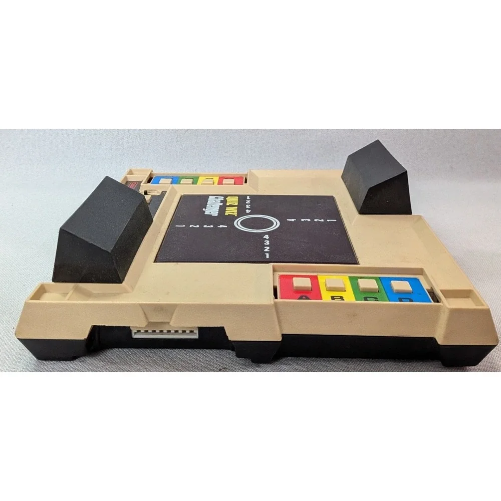Coleco Quiz Wiz Challenger Console 7 Game Cartridge Bundle Vintage 1980s Good